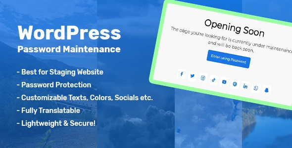 WordPress Password Maintenance